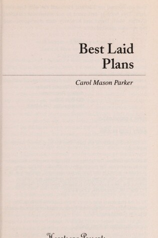 Cover of The Best Laid Plans