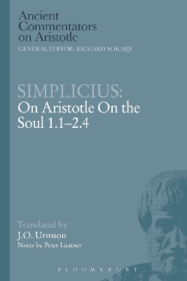 Cover of Simplicius: On Aristotle On the Soul 1.1-2.4