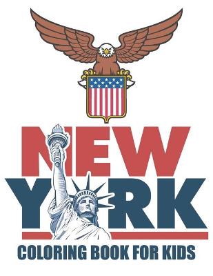 Book cover for New york coloring book for kids