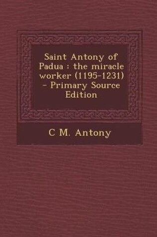 Cover of Saint Antony of Padua