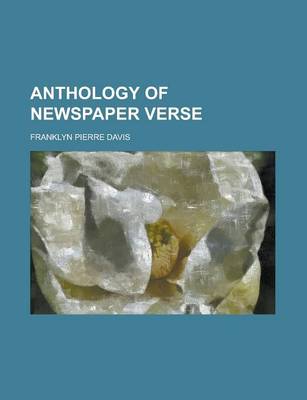 Book cover for Anthology of Newspaper Verse