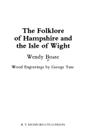 Book cover for Folklore of Hampshire and the Isle of Wight