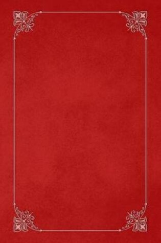Cover of Red 101 - Blank Notebook with Fleur de Lis Corners