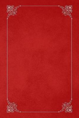 Book cover for Red 101 - Blank Notebook with Fleur de Lis Corners