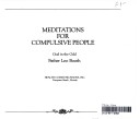 Book cover for Meditations for Compulsive People