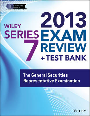 Cover of Wiley Series 7 Exam Review 2013 + Test Bank