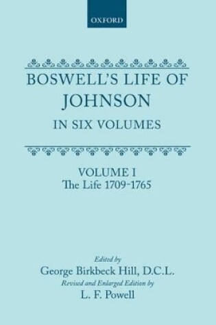 Cover of Boswell's Life of Johnson in Six Volumes: Volume 1
