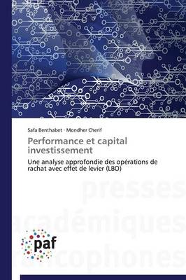 Book cover for Performance Et Capital Investissement