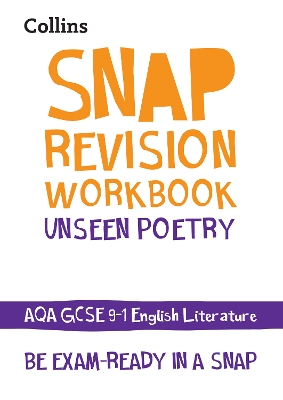 Book cover for AQA Unseen Poetry Anthology Workbook