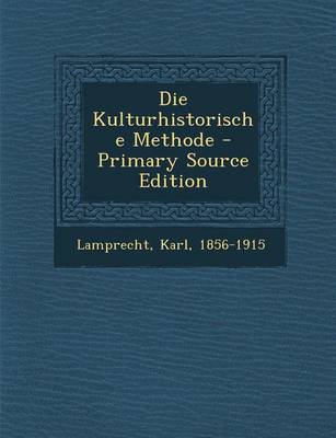 Book cover for Die Kulturhistorische Methode - Primary Source Edition