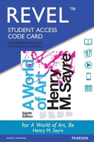 Cover of Revel Access Code for World of Art, A