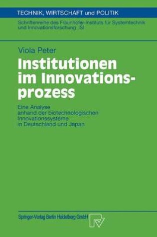 Cover of Institutionen im Innovationsprozess