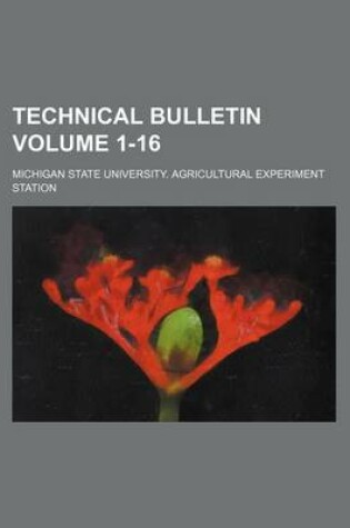 Cover of Technical Bulletin Volume 1-16