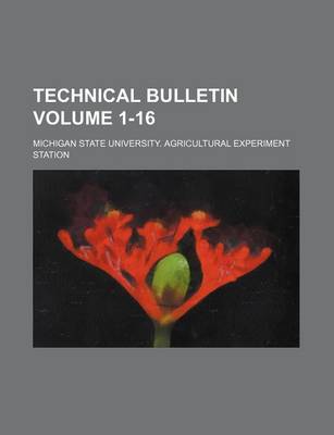 Book cover for Technical Bulletin Volume 1-16