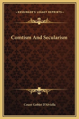 Book cover for Comtism And Secularism