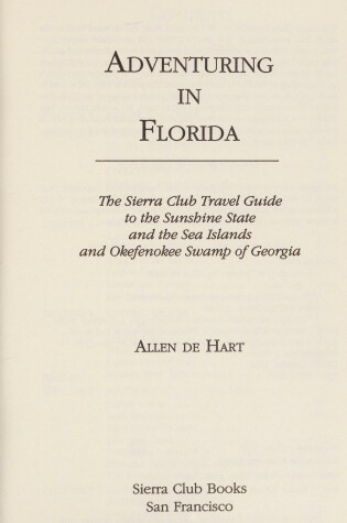 Cover of Adventuring in Florida