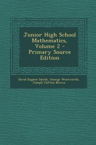 Cover of Junior High School Mathematics, Volume 2