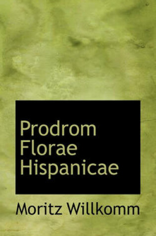 Cover of Prodrom Florae Hispanicae