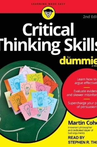 Cover of Critical Thinking Skills for Dummies, 2nd Edition