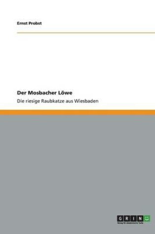 Cover of Der Mosbacher Loewe