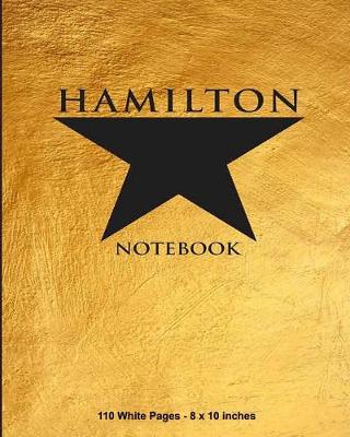 Book cover for Hamilton Notebook 110 White Pages 8x10 inches