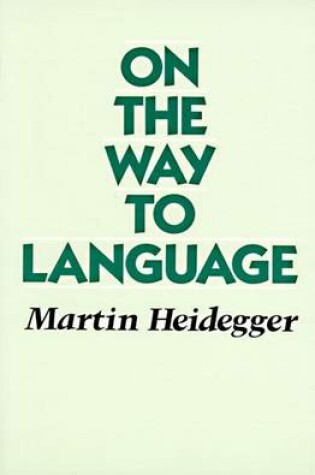 Cover of On the way to Language