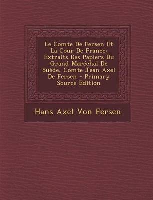 Book cover for Le Comte de Fersen Et La Cour de France