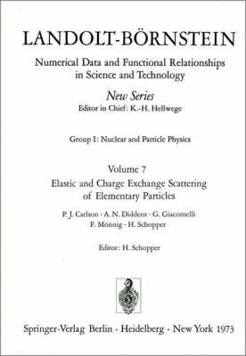 Cover of Elastic and Charge Exchange Scattering of Elementary Particles / Elastische und Ladungsaustausch-Streuung von Elementarteilchen