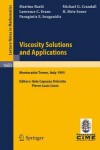 Book cover for Viscosity Solutions and Applications