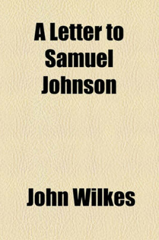 Cover of A Letter to Samuel Johnson