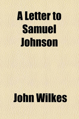 Book cover for A Letter to Samuel Johnson