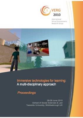 Book cover for Immersive Technologies for Learning: A Multi-disciplinary Approach. Proceedings of the First IVERG Conference.