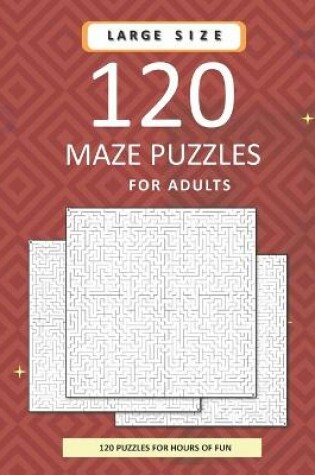 Cover of 120 Maze Puzzles For Adults