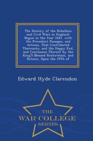Cover of The History of the Rebellion and Civil Wars in England