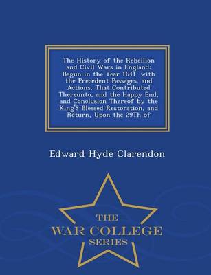 Book cover for The History of the Rebellion and Civil Wars in England
