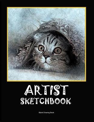 Book cover for Artist sketchbook large white paper 8.5x11