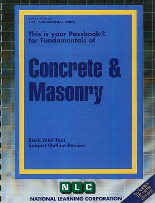 Book cover for Concrete and Masonry