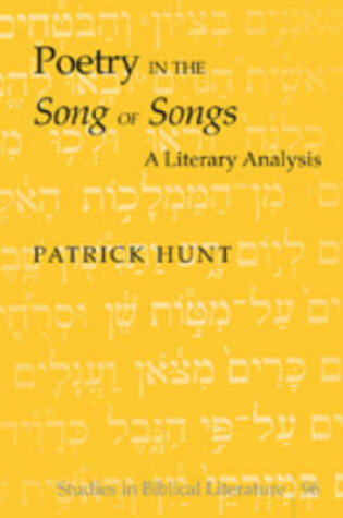 Cover of Poetry in the "Song of Songs"