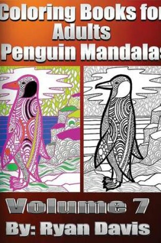 Cover of Coloring Books for Adults: Penguin Mandalas