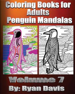 Book cover for Coloring Books for Adults: Penguin Mandalas