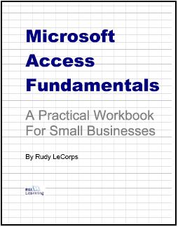 Book cover for Microsoft Access Fundamentals - A Practical Workbook for Small Businesses