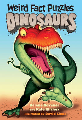 Book cover for Weird Fact Puzzles - Dinosaurs