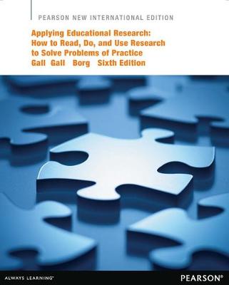 Book cover for Applying Educational Research Pearson New International Edition, plus MyEducationLab without eText