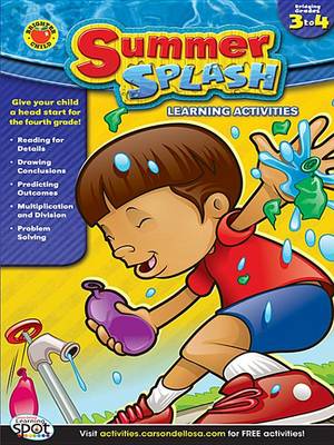 Book cover for Summer Splash Learning Activities, Grades 3 - 4