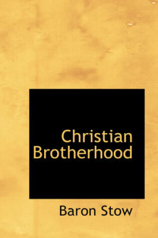 Cover of Christian Brotherhood