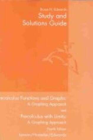 Cover of Study and Solutions Guide for Larson/Hostetler/Edwards Precalculus Functions and Graphs: A Graphing Approach, 4th