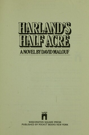 Cover of Harland Half Acre