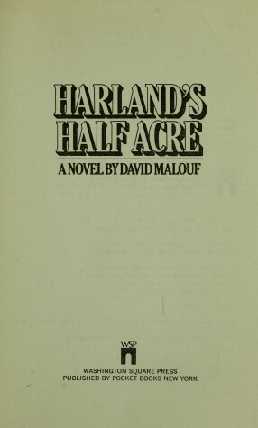 Book cover for Harland Half Acre