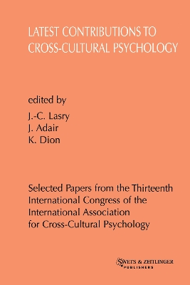 Book cover for Latest Contributions to Cross-cultural Psychology