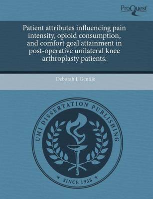 Cover of Patient Attributes Influencing Pain Intensity